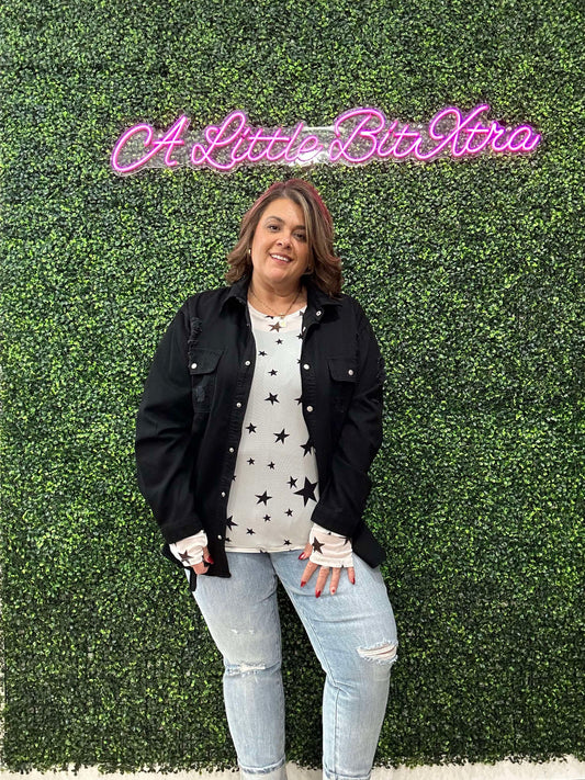 JB MID-RISE AMERICANA FLAG-CUFFED BOYFRIEND JEANS