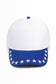 STARS Embroidered Brim Two Tone 5 Panel Cap: Red