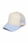 Retro Stripe Mesh Trucker Cap: Black