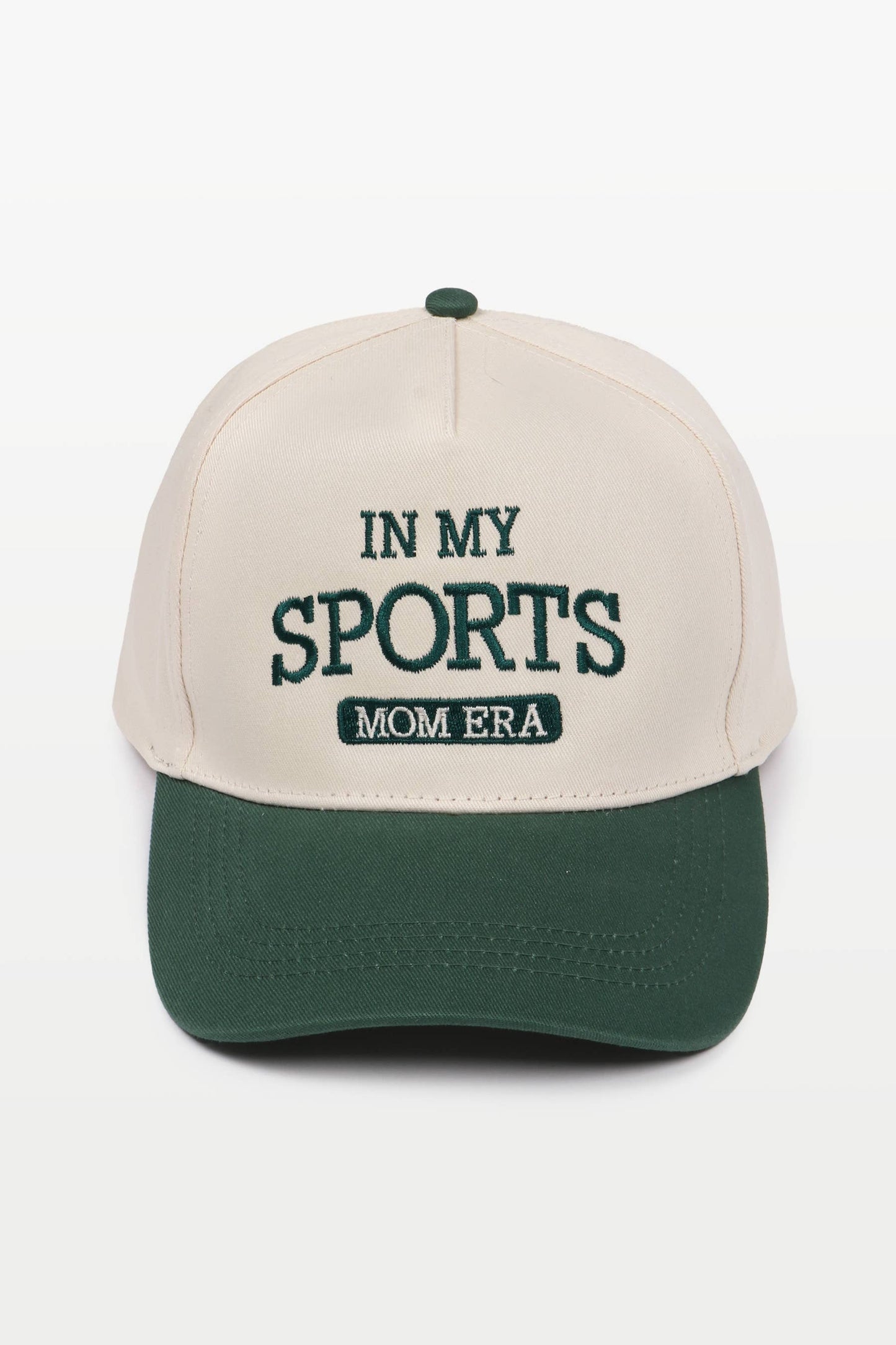 IN MY SPORTS MOM ERA Embroidery Baseball Cap: Black