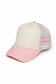 Retro Stripe Mesh Trucker Cap: Black