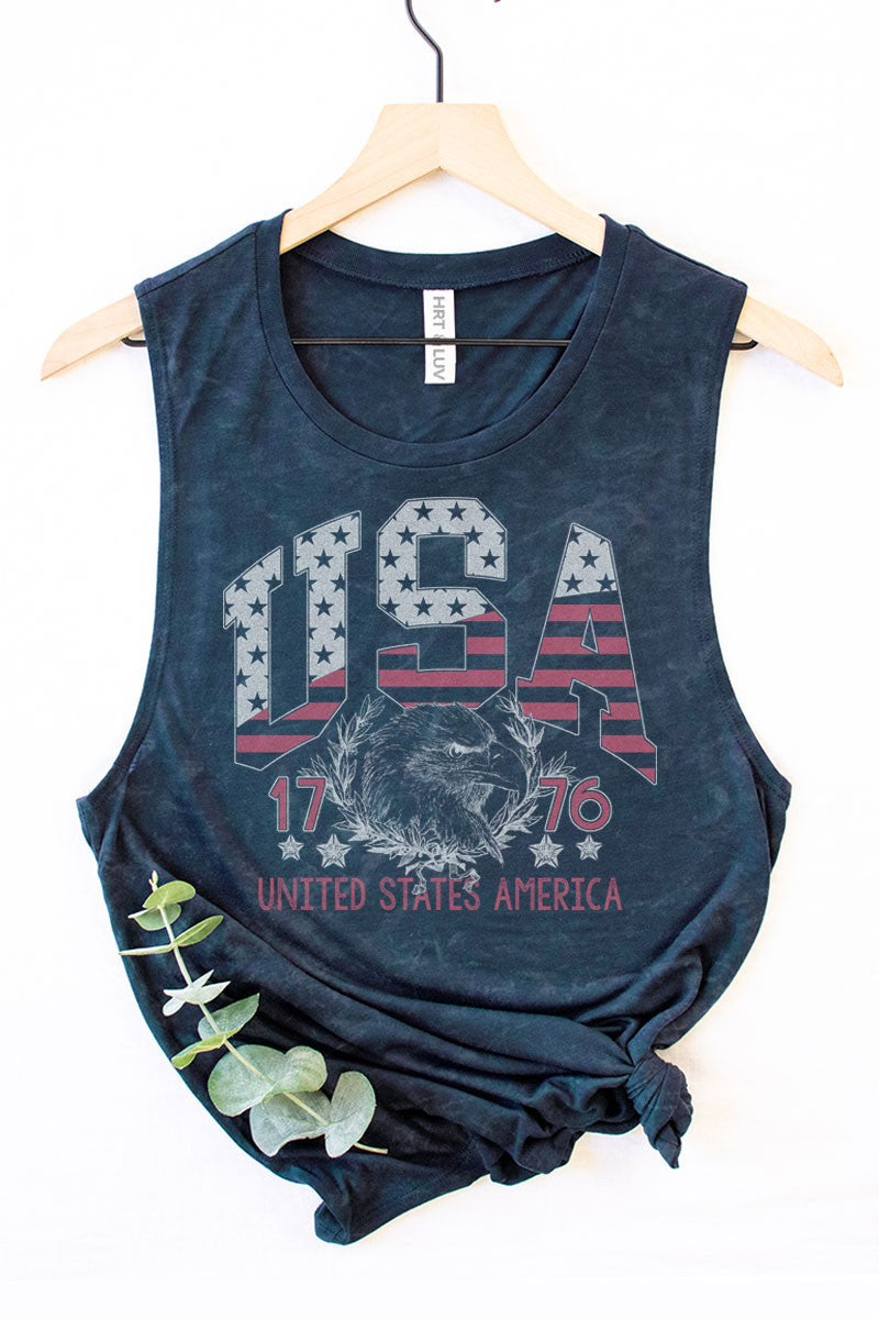 USA 1776 MINERAL GRAPHIC TANK TOP