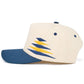C.C Two Tone Diamond Pattern on Two Tone Trucker Hat: Red/Black