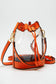 Clear Crossbody Stadium Bucket Bag: Red