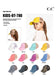 C.C Kids Washed Denim Elastic Band Crossed Pony Cap: Black