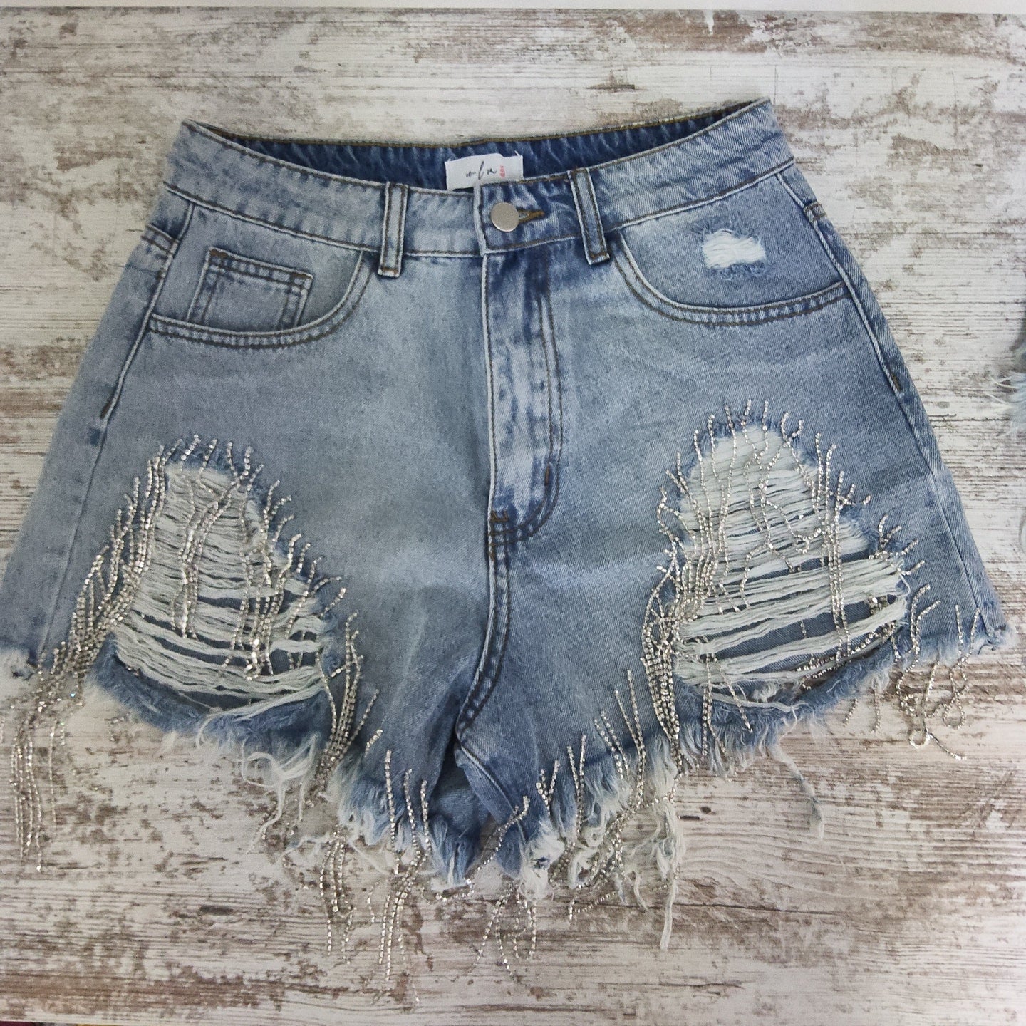 Blingy Denim Shorts