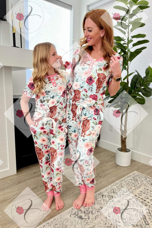HIGHLAND COW JOGGER PAJAMAS