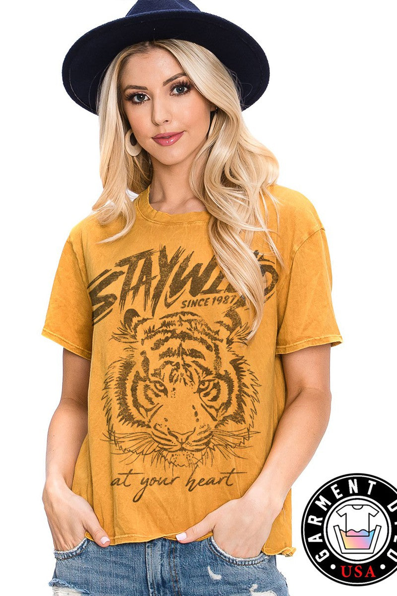 STAY WILD AT HEART GRAPHIC TEE