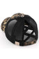 C.C Kids Washed Denim Elastic Band Crossed Pony Cap: Black