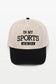IN MY SPORTS MOM ERA Embroidery Baseball Cap: Black