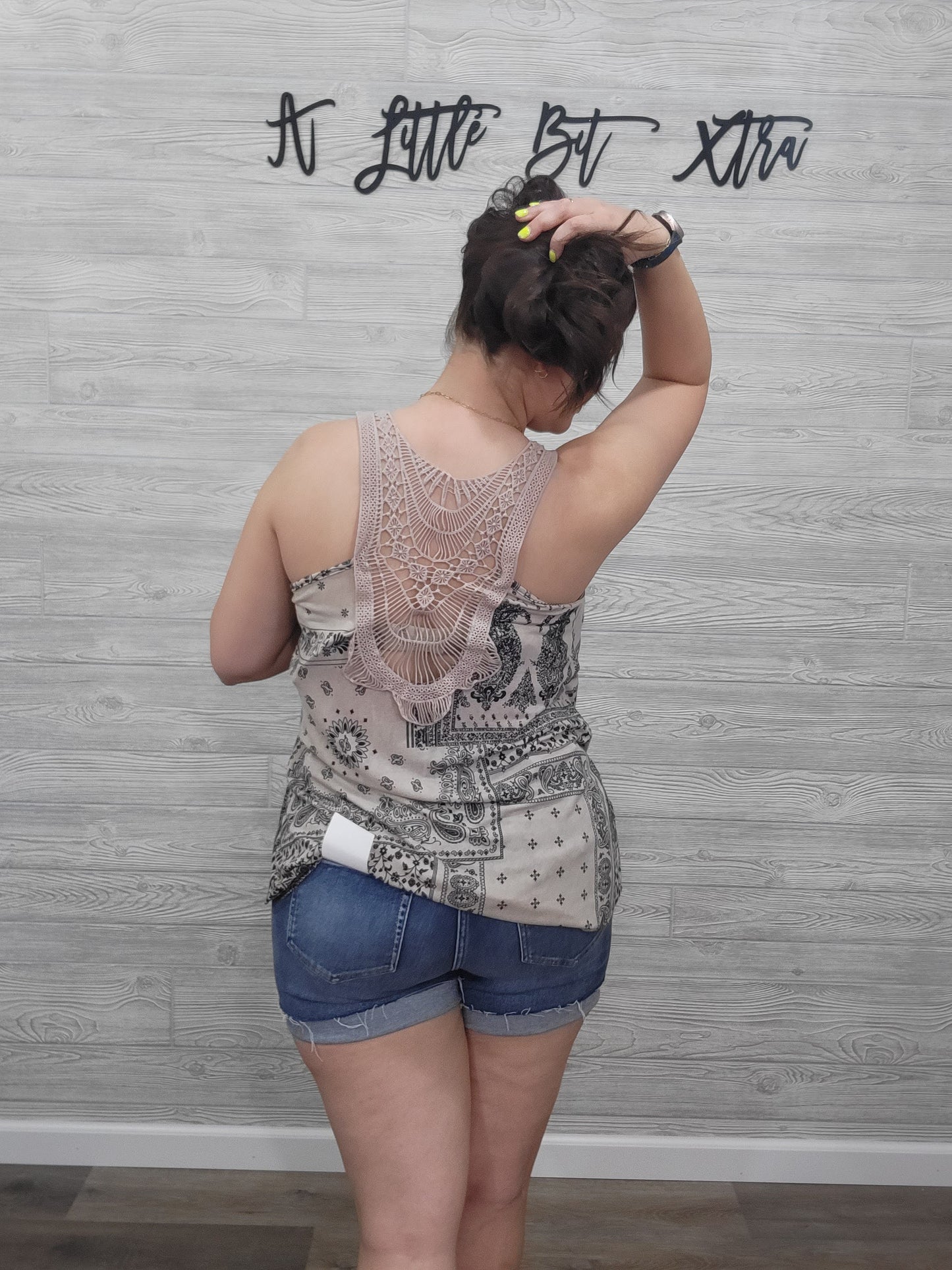 BOHO CROCHET BACK TANK