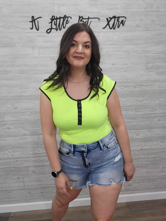 NEON Short Sleeve Solid Bodysuit