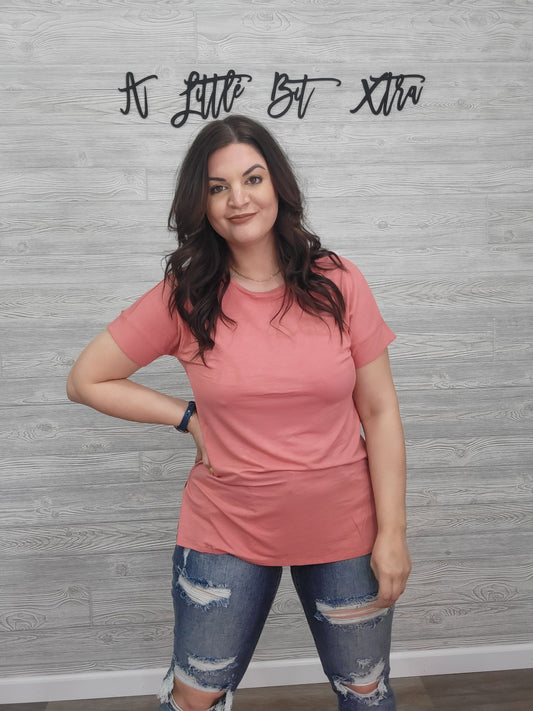 ASH ROSE BOAT NECK TOP