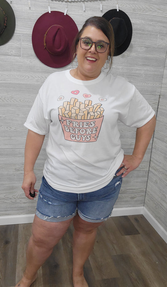 Fries Before Guys Graphic Tee