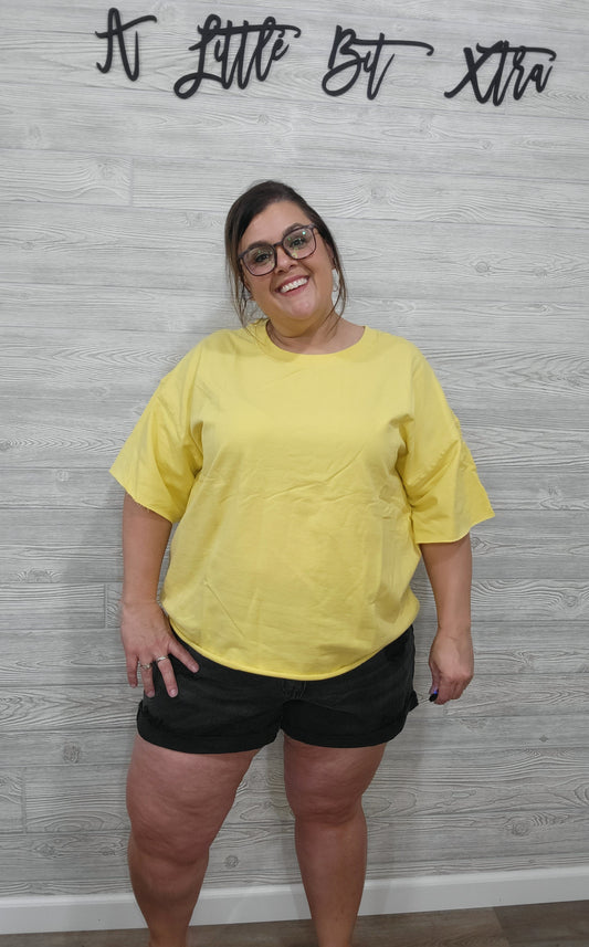 BANANA FRENCH TERRY TOP