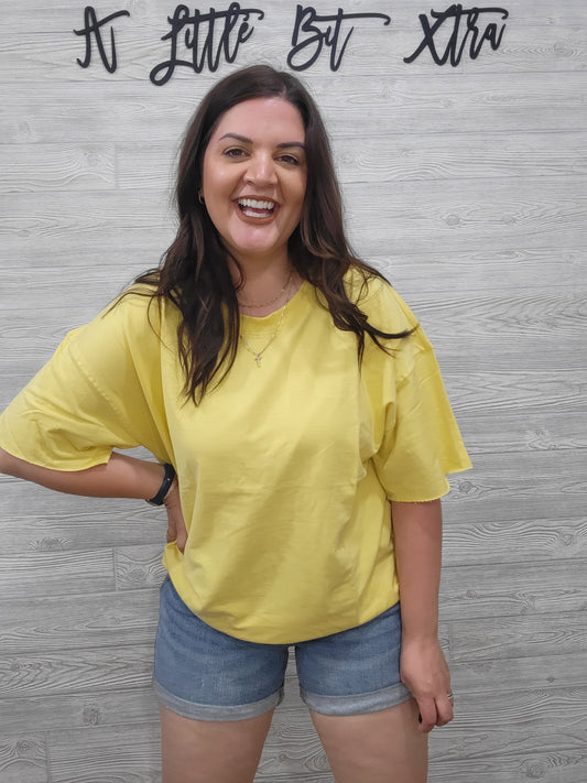 BANANA FRENCH TERRY TOP