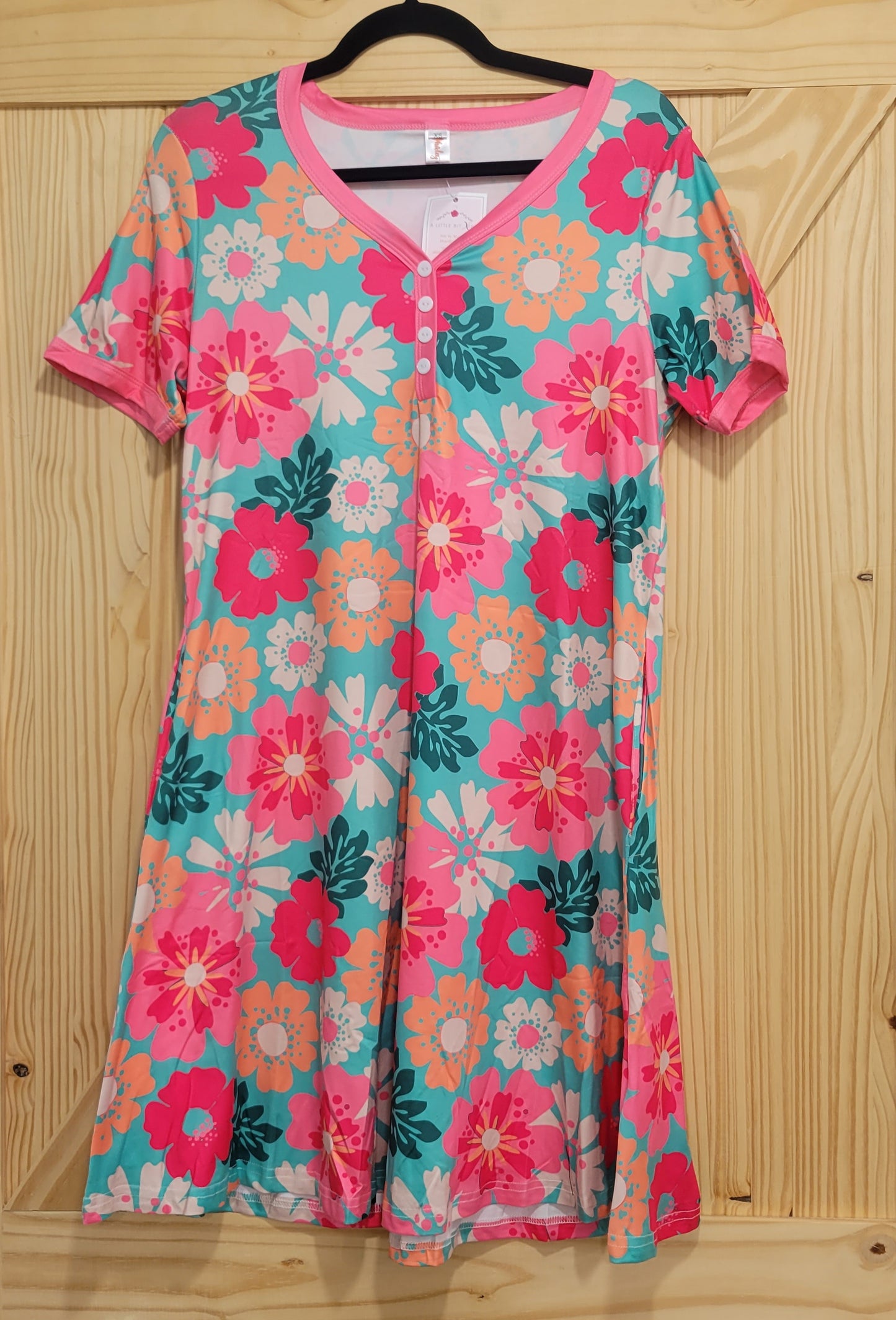 MINT FLORAL NIGHTGOWN