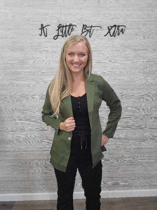 ARMY GREEN BLAZER