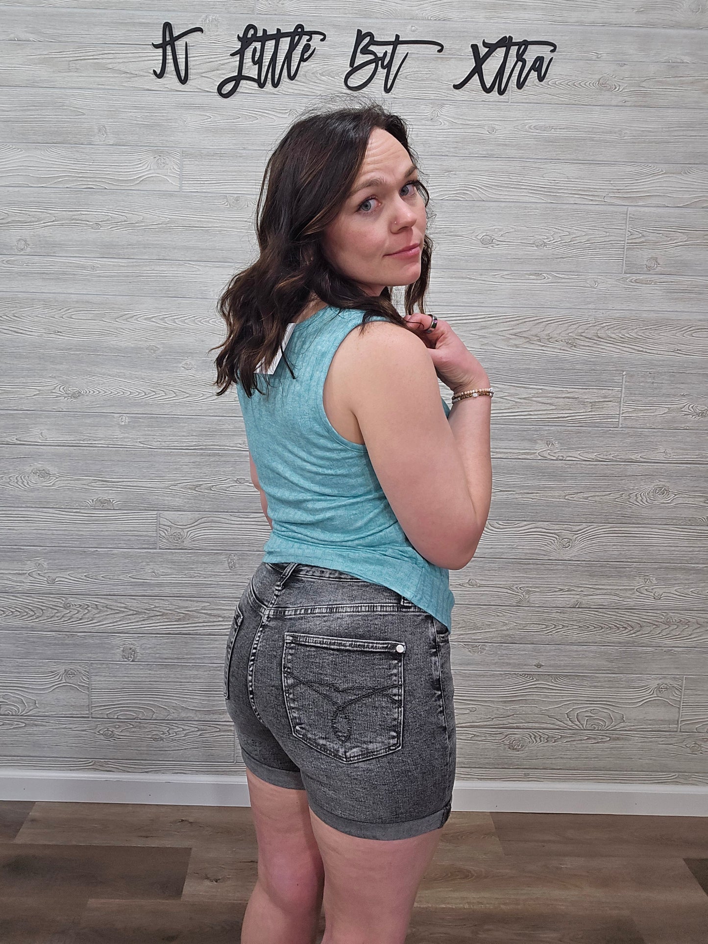 Judy Blue Stone Grey Shorts