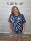 BLACK TIE DYE OVERSIZED TOP