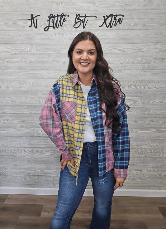 Nella Multi Color Plaid Flannel