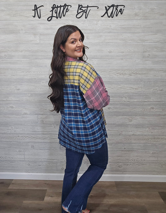 Nella Multi Color Plaid Flannel