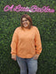 Tangerine Pearl Sleeve Pullover