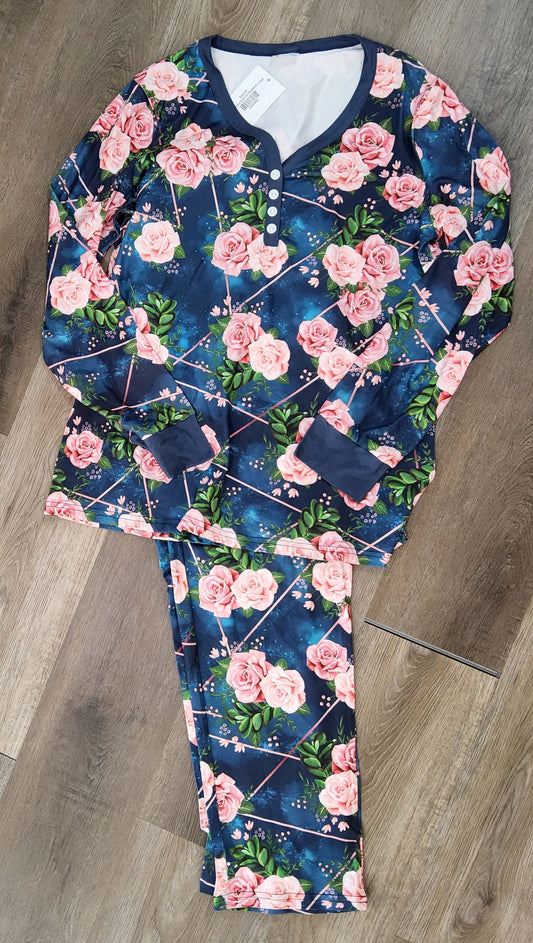 ROSE LONG SLEEVE PAJAMAS
