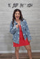 RED CORDED SLEEVELESS TANK MINI DRESS