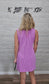 SPRING VIOLET CORDED SLEEVELESS TANK MINI DRESS