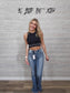 Black Rhinestone Crop Tank