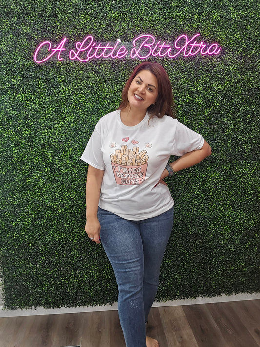 Fries Before Guys Graphic Tee