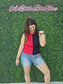 Game Day Contrast Sweater Ribbed Top: RED/BLACK