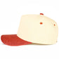 C.C Glitter Brim Two Tone Trucker Hat: Hot Pink