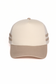 Retro Stripe Mesh Trucker Cap: Black