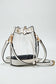 Clear Crossbody Stadium Bucket Bag: Black