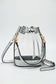 Clear Crossbody Stadium Bucket Bag: Black