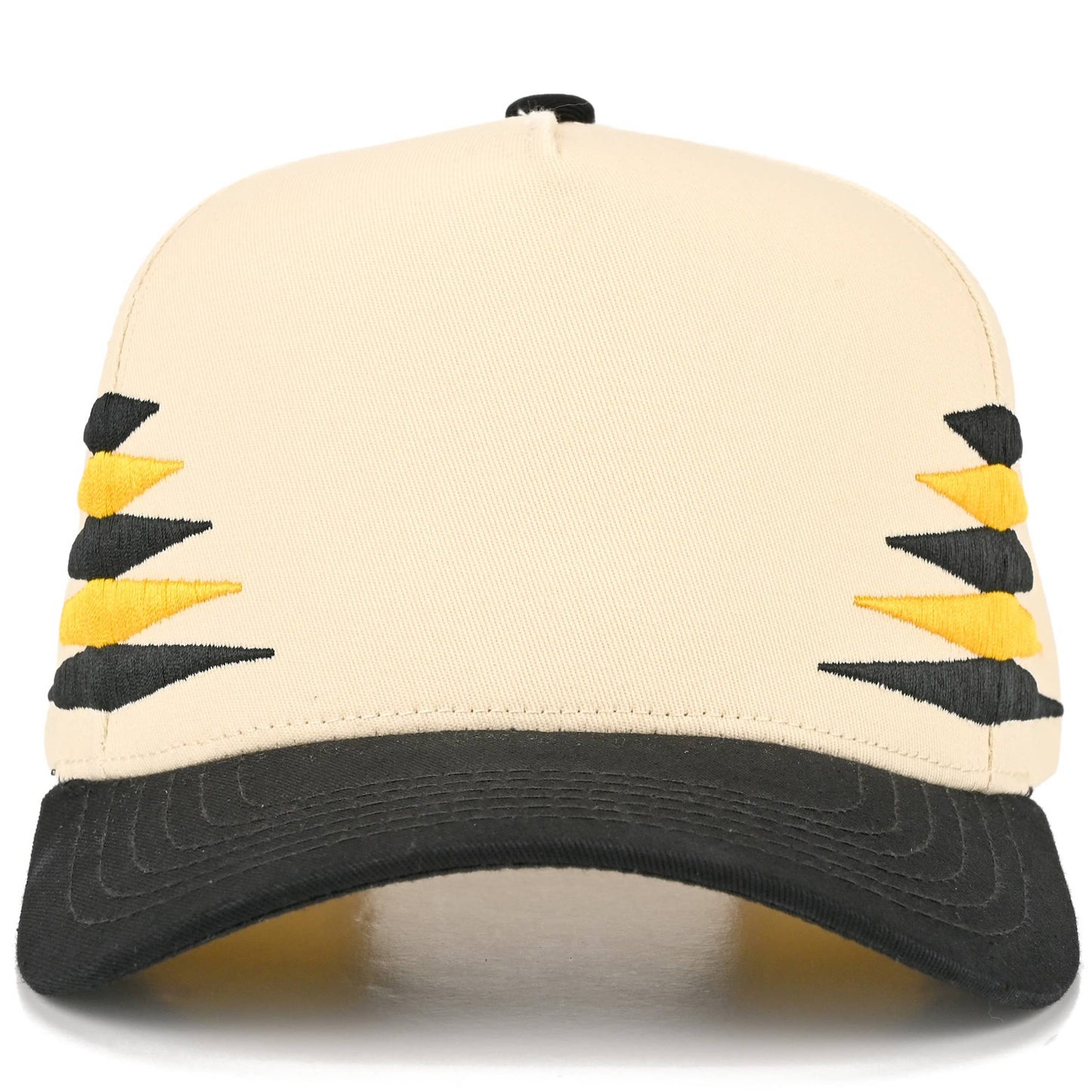 C.C Two Tone Diamond Pattern on Two Tone Trucker Hat: Black/Red