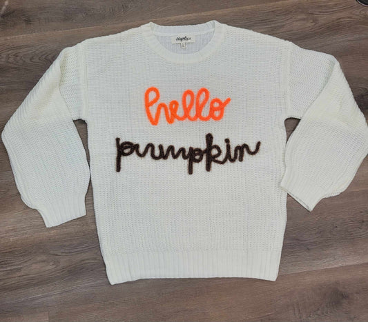 HELLO PUMPKIN SWEATER