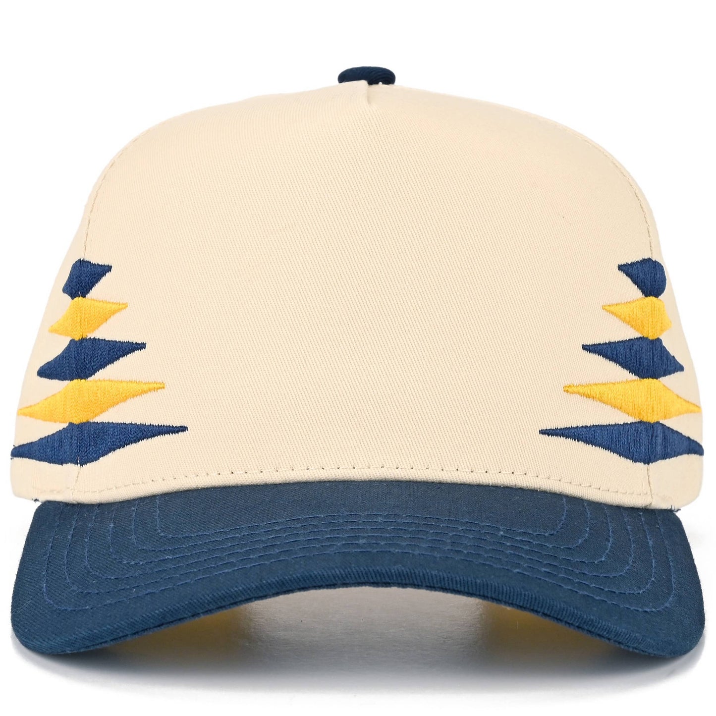 C.C Two Tone Diamond Pattern on Two Tone Trucker Hat: Black/Red