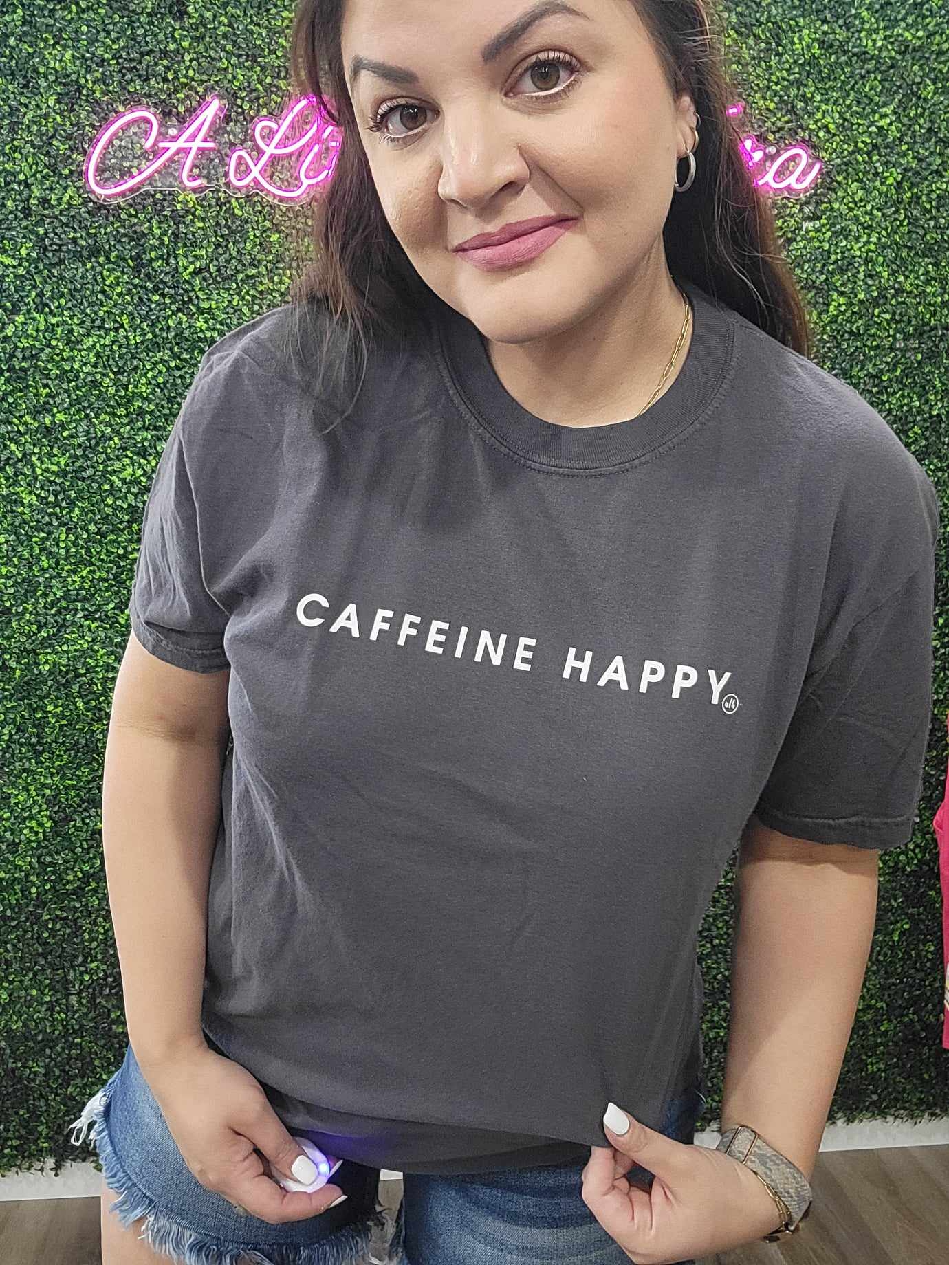 Caffeine Happy Graphic Tee