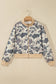 66 Fall 2026 Camo Color Block Trim Zip Bomber Jacket (S-XL): Multicolour / S