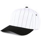 C.C Pinstripe Pain Two Tone Trucker Hat Baseball Cap: Black