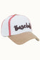 Baseball Stitched Themed Embroidery Baseball Cap: Tan