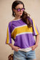 WOMEN GAMEDAY COLORBLOCK TEE: BLACK/RED