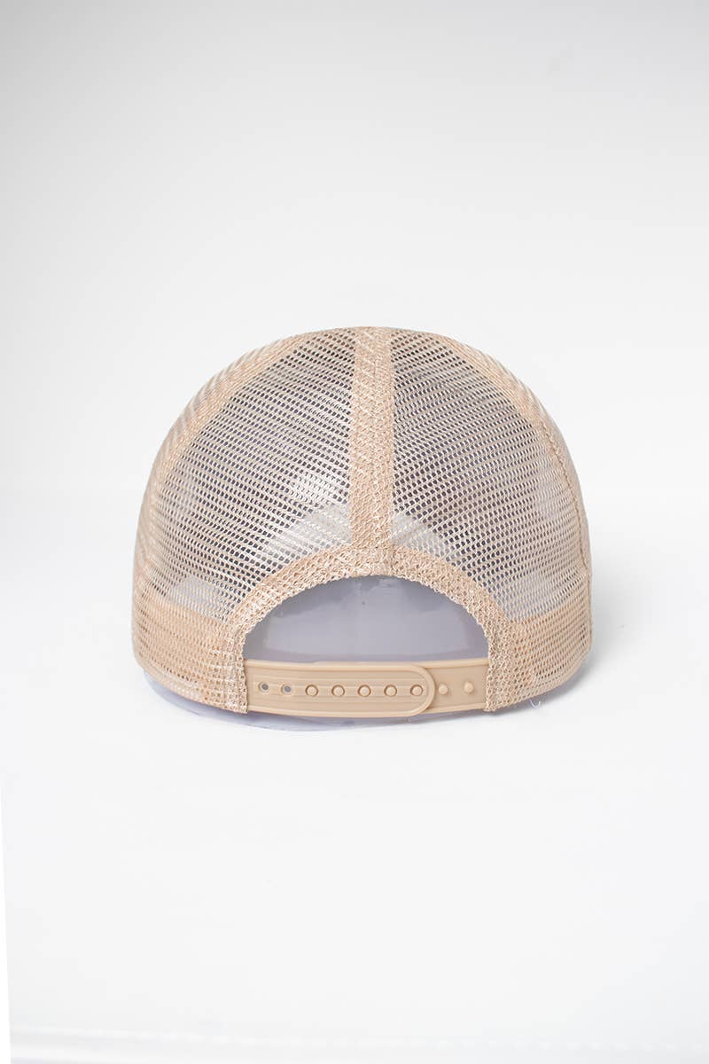 Leopard print baseball cap with mesh back: Black