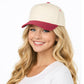 C.C Glitter Brim Two Tone Trucker Hat: Black