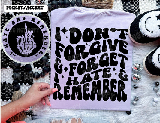 I Hate and Remember T-shirt