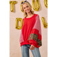 GAMEDAY THEME STRIPE MIX AND MATCH TOP: RED / M