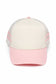 Retro Stripe Mesh Trucker Cap: Black
